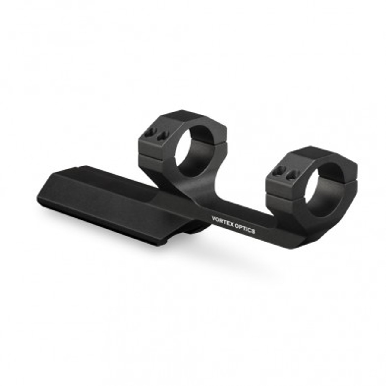 Use this cantilever mount for mounting 1-inch telescopic sights onto flattop style AR-15 rifles. The 3-inch offset of this cantilever mount positions the scope in a forward location, allowing the correct eye relief and head placement on an AR-15. Aluminum contruction.



The cantilever ring mount positions the centre of the riflescope tube at a height of 1.59 inches (40.39 mm) from the base. 0.6 (lbs) weight. 

Weighs 6.7 ounces.