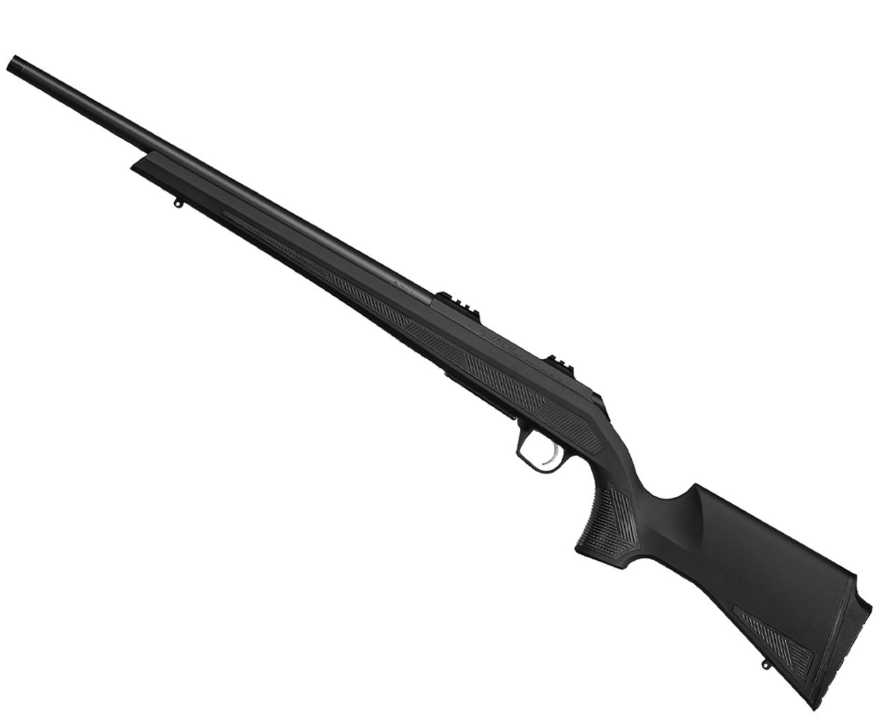 CZ 600 Alpha

The fiber-reinforced polymer stock of the CZ 600 ALPHA features a symmetrical design with soft touch plastic inserts on the pistol grip, forend and toe. Nine of the most popular calibers are available in the CZ 600 ALPHA model, from 223 Rem. to the powerful 300 Win Mag. Its interchangeable, semi-heavy barrel comes with a threaded muzzle and thread protector. Barrel lengths are optimized for each specific caliber.

Optics are easily mounted on the integrated Weaverstyle rail on the durable aluminum receiver. The CZ 600 ALPHA is factory tested and guaranteed sub-MOA at 100 meters (three-shot groups with match-grade factory ammunition). Easy maintenance makes this model particularly well-suited for those who use their rifle on a daily basis and deeply value durability and reliability, regardless of inclement weather.

Specifications:

Firearm Type: Rifle
Purpose: Hunting/ Sport
Chambering: .300 Winchester Magnum
Rate of Twist: 1:10"
Magazine Capacity: 3
Magazine Type: Detachable
Stock: Black Polymer
Sights: N/A
Barrel: 24″ Cold Hammer Forged, Threaded
Trigger: Adjustable, Single Stage
Safety: Two-Position
Length of Pull: 14"
Length: 42.2″
Weight: 7.7 lbs
Part #: 6004-6901-REA1AAAX