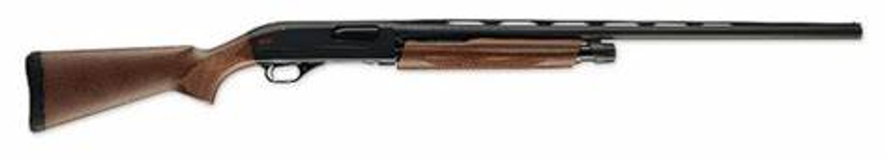 Overview
Take to the field. And do it with a perfectly balanced pump that offers instinctive pointability and absolute reliability. The Field model of the Super X Pump shotgun is stocked in traditional hardwood and sportings a vent rib barrel with 3" chamber and Invector-Plus™ choke tubes, the Field is ready to drop a limit of birds at your command. Get behind a new Super X Pump Field and you’ll be getting ahead of the game.

SXP Field Features
Satin finished stock and forearm with traditional checkering provide a sure grip when the hunting action gets hot
3" Chamber gives you the added range to knock down game with heavy hunting loads
Invector-plus choke tube system offers consistent patterns to match your game and situation
Brass front sight bead offers a fast, natural sight picture
3-Shot adaptor with speed-plug system is easily removed without tools
Inflex technology recoil pad directs felt recoil down and away from your cheek to reduce flinch and fatigue
Super X Pump Features
Lightning fast, inertia-assisted pump action operation
Four lug rotary bolt offers secure lock up
Aluminum alloy receiver 
Hardened chamber and bore
Speed-Plug System
Reversible Crossbolt Safety
Back-Bored Technology
Drop-Out Trigger Group
Black Chrome Finish on the bolt, barrel, slide, and action bars
Durable E-Coating on the magazine tube
Inflex Technology Recoil Pad
Specifications

Item Number512266691	UPC048702004681
Gauge 20	Chamber Length 3"
Barrel Length 26"	Overall Length 46 1/2"
Length of Pull 14"	Drop at Comb 1 5/8"
Drop at Hee l2"	Weight 6 lbs 8 oz
Magazine Capacity 5, 2 3/4" shells	Rib Width1/4"
Barrel Finish Matte	Stock Finish Satin
Wood Grade Grade I	Chokes Included Full, Modified, Improved Cylinder
Receiver Finish Matte	Dura Touch Finish No
Chamber Finish Chrome Plated Chamber and Bore	Front Sight Brass Bead
Choke System Invector-Plus Flush	Barrel Material Steel
Stock Material Hard Wood	Recoil Pad Inflex 1
Checkering Laser 18 LPI	Sling Swivel Studs None
Receiver Material Aluminum Alloy	Trigger Finish Matte
Trigger Guard Finish Matte	Bolt Slide Finish Matte Black Chrome
Magazine Type Tubular	Trigger Material Steel
Trigger Guard Material Composite	Trigger Guard Engraving None
Choke Wrench Included Flat Wrench