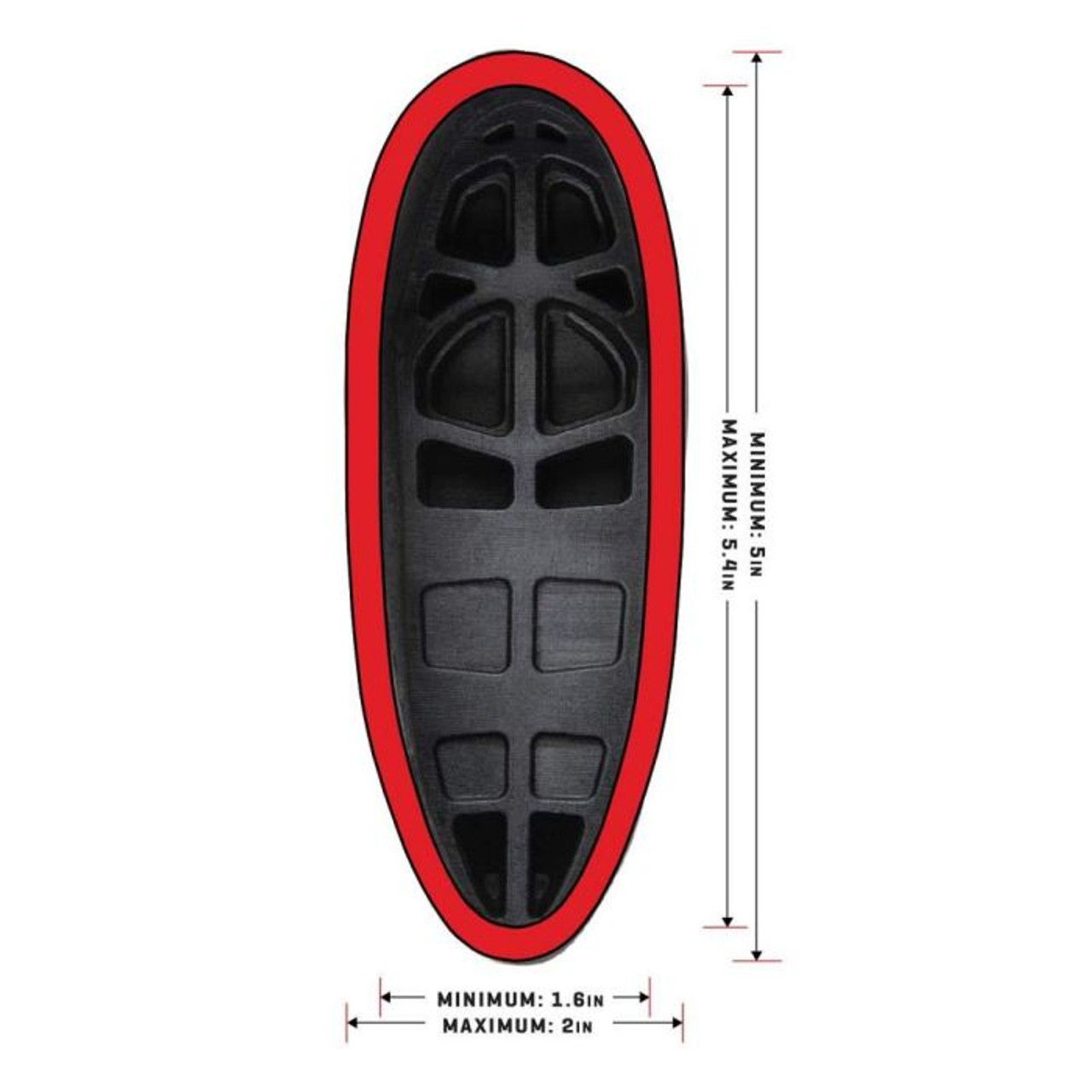 Product Details
Experience shooting like never before with the Allen Company Recoil Eraser II Slip-on Pad. The recoil pad offers a more comfortable shooting experience, where recoil discomfort is non-existent. The recoil pad achieves the comfort from the silicone material which absorbs the recoil. Experience tool-free installation as the pad effortlessly stretches over the rifle's buttstock. Unsure about sizing? Don’t fret. Our size gauge on the back of the package assists in selecting the perfect fit for your firearm. The large measures a generous 5.9 x 1.85 inches. Elevate your shooting game with the Recoil Eraser II Slip-on Pad—a comfortable and easy shooting solution that allows for precision for every shot.

Product Features
LARGE RECOIL PAD: Offering the large size option, perfect for a comfortable fit on various firearms.
GAUGE SIZE CHART: A size gauge on the package assists you in choosing the optimal fit for your firearm.
FITS MOST RIFLES / SEMI-AUTO SHOTGUNS: Versatile compatibility ensures this pad fits on a wide range of rifles & semi-auto shotguns.
RECOIL ABSORBING MATERIAL: Crafted from recoil-absorbing silicone, this pad reduces felt recoil for enhanced comfort and precision.