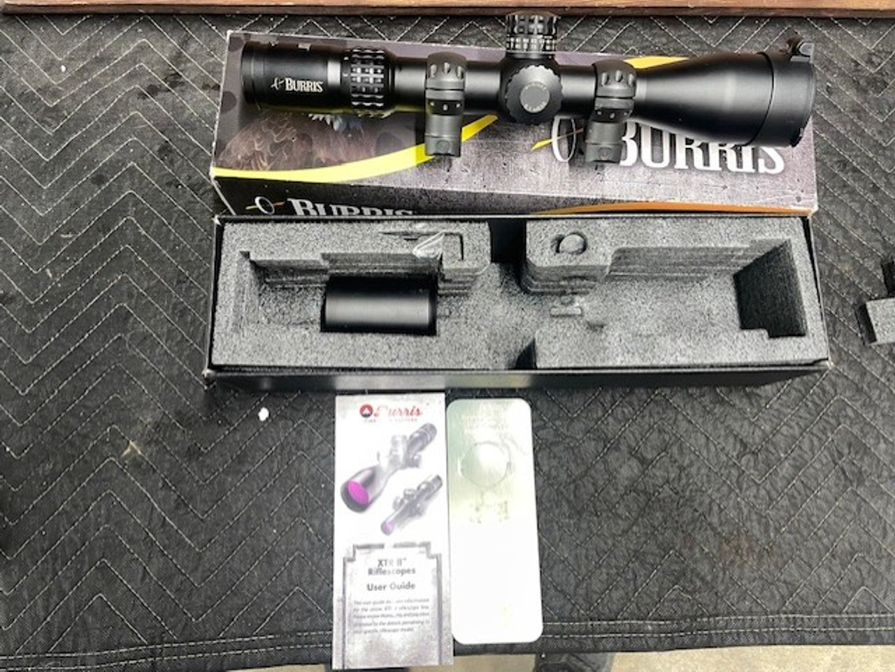Used Burris XTR II 3-15x50 34mm Tube(FFP) w/Burris Xtreme Tactical 34mm High Rings