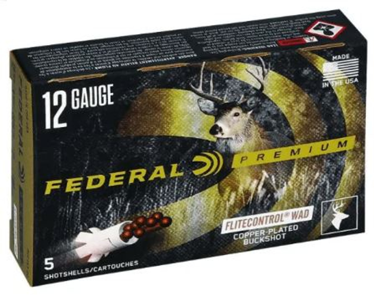 Our revolutionary FLITECONTROL wad uses a rear-braking shot cup to stay with pellets longer and choke them into a lethally tight pattern. It ensures dense patterns, eliminates the need for expensive aftermarket chokes and provides more pellets on target. The Premium shot is copper-plated for uniform pellets and deep penetration.

SKU: PFC15700
Guage: 12
Length: 3"
Shot Size: 12 Pellets - 00 Buck
Muzzle Velocity: 1325
Sub-Brand: Vital-Shok Buckshot with FLITECONTROL wad