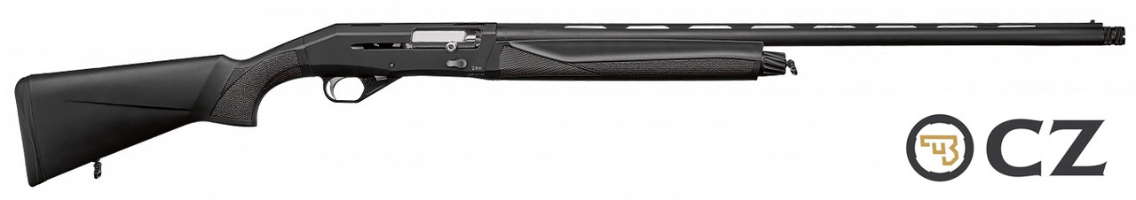 Description:
A semi-automatic 12-gauge shotgun with a gasless inertia operating system, which provides maximum reliability with various types of ammunition, from light-recoiling target loads to powerful 3″ magnums, and allows for a more relaxed maintenance schedule. A durable polymer stock makes it an ideal firearm for use in extremely inhospitable conditions. A wide range of chokes is also available for this model.

Model Number: 1002-7005M
UPC:838348000525
Make: CZ
Model: 1012
Caliber: 12Gauge
Barrel Length: 28 Inch
Color/Finish: BLUED
Chamber: 3 Inch
Type: Shotgun
Action: Semi-Auto
Classification: Non-Restricted

Comes With:
Cardboard Box
Hard Case
5 Choke
User Manual