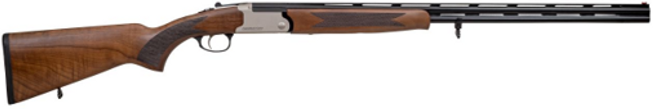 Federation Firearms SO-410, 410ga 3″ over/under shotgun, walnut stock, silver receiver, 28″ barrel. 5 Chokes. Federation Firearms SO-410, 410ga 3″ over/under shotgun, walnut stock, silver receiver, 28″ barrel. 5 Chokes.