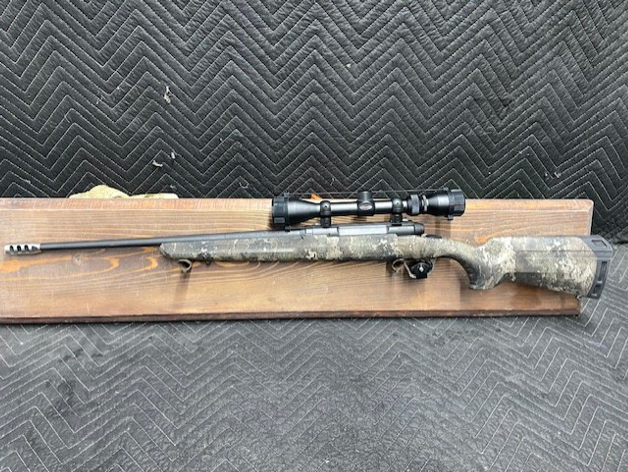 Used Savage Axis 6.5 Creedmoor 20" w/Weaver 3-9x40 Scope & Muzzle Brake