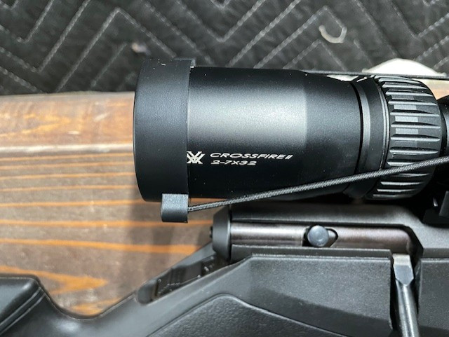 Used Savage B17 17hmr 16.5" 10rds w/Vortex Crossfire II 2-7x32 BDC Scope, Muzzle Brake *Little Bit of Rust on Bolt Handle*