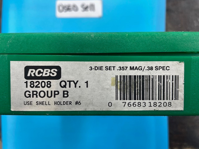 Used RCBS #18208 357/38 Spl 3 Die Set w/Accessory Pack