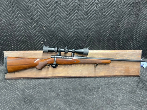 Used Mossberg Patriot 270 22" Walnut w/Vortex Crossfire II 3-9x40 Scope & Flip Up Caps