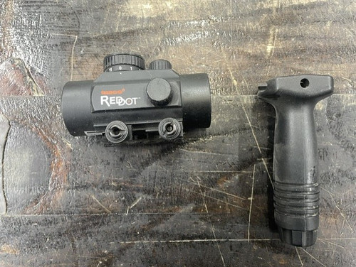 Used Tasco Red Dot (Working Condition) & Vertical Picatinny Fore Grip