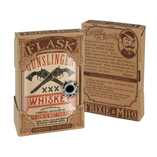 Lucky Jack FK-0077 Gun Slinger 8 Ounce Flask