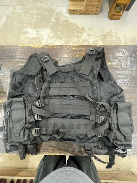 Used Black Tactical Vest - Unknown Make/Size