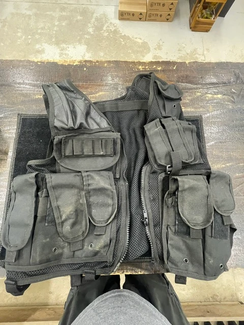 Used Black Tactical Vest - Unknown Make/Size