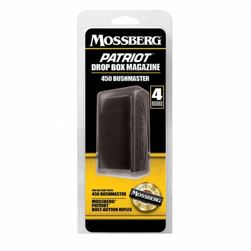 For use with Mossberg Patriot .450 Bushmaster models.
More Information
SKU	95037
Model	Patriot
Type	Magazines
Caliber	.450 BUSHMASTER
Magazine Action	Standard Short-Action
