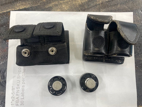 Used 2 HKS 586 357/38Spl Speed Loaders & 2 Pouches *For S&W 586,686,581,681 & Ruger GP-100*