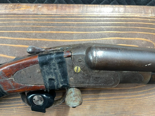 Used Aristocrat 12 Gauge 2 3/4" 30" SXS  AS IS **Broken Stock, Dents in Barrel -- Has Been Checked by Gunsmith, Functions as it Should**