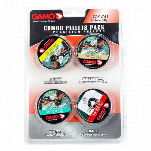 Assorted 177 caliber ammo, 1,000 pellets pack! Master Point (250), Match (250), Magnum (250) and Hunter (250).

More Information

Caliber / Gauge	.177
Manufacturer Number	632092954
SKU	272230
Brand	Gamo

