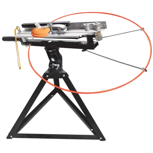 Do-All Outdoors Clayhawk Full Cock Trap #CH300
The Clay Hawk throws targets as singles and nested pairs of stacked doubles. The triangular base is ultra-stable and sits high enough off the ground that you can operate the trap from a chair. Three pivot mounts allow you to throw targets in all directions, and it includes ground spikes for stability.

Versatile full-cock trap for launching clay shooting targets
Single throwing arm launches singles or doubles
3-pivot mounts throw in any direction; comfortable fold-down seat and full cock mechanism
Sturdy cast steel and aluminum tubing; sliding adjustable clip for speed and direction changes