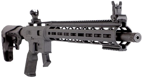 Derya TM22 Flash Semi-Auto

The Derya TM22 Flash Semi-Auto in .22LR blends modern tactical styling with lightweight performance, making it an excellent choice for plinking, training, and recreational shooting.

Built with a durable polymer receiver and M-LOK compatible handguard, the TM22 is both lightweight and highly functional. The 18” barrel is threaded, allowing for easy muzzle device compatibility where permitted, and delivers consistent accuracy with a wide range of .22LR ammunition.

This model comes equipped with flip-up sights right out of the box, giving you a ready-to-go setup without the need for additional optics. A flat-faced trigger enhances control and provides a clean, consistent break for improved shooting performance.

With AR-style ergonomics, intuitive controls, and an adjustable stock, the TM22 offers a familiar and comfortable shooting experience. The “Flash” variant adds a bold, aggressive look to match its practical versatility.

Reliable, customizable, and easy to shoot, the Derya TM22 Flash is a standout rimfire option for shooters of all skill levels.

Features:

Semi-auto .22LR platform
18” threaded barrel
M-LOK compatible handguard
Included flip-up front and rear sights
Flat-faced trigger for improved control
AR-style ergonomics and controls
Adjustable stock for a customizable fit
Lightweight and easy to handle
Ideal for plinking, training, and target shooting
Durable Cerakote finish 
Specifications:

Caliber: .22 LR
Action: Semi-Automatic
Operating System: Blowback
Sights: Flip-up Front & Rear
Stock: Adjustable 
Receiver: Polymer
Handguard: Floating M-LOK
Barrel Length: 18", Threaded
Barrel Twist: 1:16" RH, 6 Grooves
Barrel Finish: Black
Overall Length: 34"
Weight: 5 lbs.
Part #: TM22-A-18-FLASH-BLK
Comes With:

2x Magazines
Owners Manual
Warranty Certificate