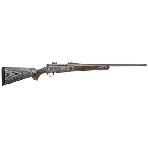 Mossberg Patriot 30-06 22", SS Cerakote/Threaded Laminate. This bolt action rifle from Mossberg is chambered for .30-06 Springfield with a capacity of 5 rounds. The barrel of this Patriot rifle measures 22" in length and reflects the quality firearm craftsmanship expected from Mossberg. Features a fluted barrel.

More Information
More Information
Firearm Model / Series	Patriot
Left / Right Handed	Right Handed
Caliber / Gauge	30-06 Springfield
Stock Material	Laminate
Barrel Length (inch)	22
Manufacturer Number	28115
UPC	015813281157
SKU	276975
Brand	Mossberg
