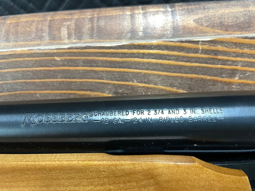 Used Mossberg 500 12 Gauge 3" 24" Rifled Slug Fluted Barrel w/Iron Sights