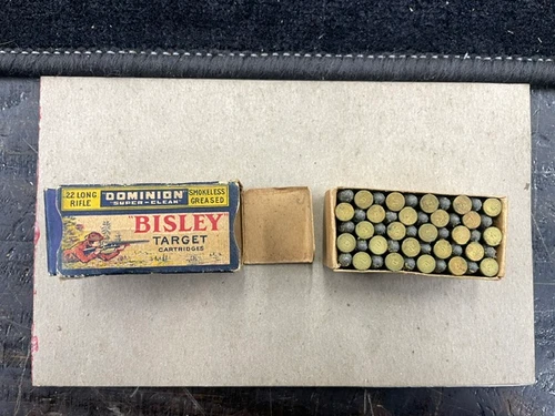 Used Vintage Collectible Dominion Super-Clean "Bisley" Target 22lr -- 50rds
