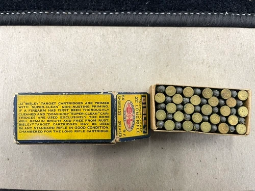 Used Vintage Collectible Dominion Super-Clean "Bisley" Target 22lr -- 50rds