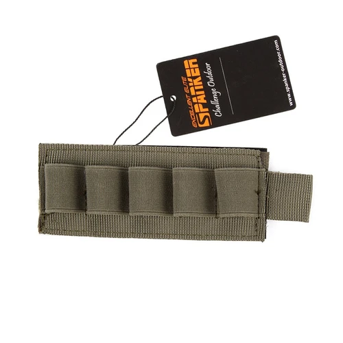 MPN: EL124 - OD Green

Features：

 

The use of high quality nylon tape material, durable

Backside for attachment to magic sticker surfaces

The shell can carry  shotguns, shotgun bullets are did not included

Suitable for outdoor activities, hunting, shooting or other activities

Attaches to any belt, backpack, vest or other Molle equipments 

Specifications:

Material : 1050D Nylon