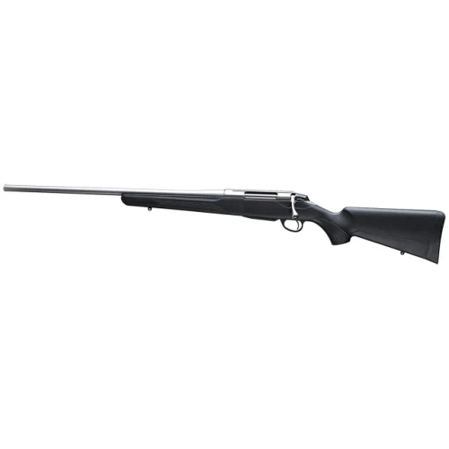 T3X LITE - AN IMPRESSIVE ALL-ROUNDER
Already a legend in it's own lifetime, the T3x is a hugely popular and impressive all-rounder for all forms of hunting

 

A VERSATILE HUNTING COMPANION
T3x Lite combines high performance with lightweight ease. The synthetic stock is the key to modular features and is easy to care for. The rifle offers out-of-the-box accuracy without the need for breaking in the barrel.

T3X LITE STAINLESS
Durable and weather-resistant, Sako's stainless steel metal parts make this product a reliable choice.

KEY BENEFITS
Available as left-handed
Modular construction makes for a versatile rifles
With over 300 variations, you'll find the right one
Safe to shoot and handle with two-position safety

KEY FEATURES
MAINTENANCE-FREE SYNTHETIC STOCK
The best feature of the modular synthetic stock is easy maintenance. This stock is not afraid of bad terrain or weather.

LIGHTWEIGHT DESIGN
With a light barrel profile and compact design the rifle is easy to carry. The foam-filled stock does not expose you to prey and is silent even if you hit something with it at a crucial moment.

OVER 300 DIFFERENT VARIATIONS OF TIKKA T3X LITE
If you are a young hunter or a woman and looking for a shorter stock, we have it. If you prefer more stainless steel than blued barrel, we have it. How about an adjustable cheek piece? We have it. Are you looking for a real old-school rifle with open sights? We have it. There are over 300 different variations of Tikka T3x Lite. This makes T3x Lite our most popular model thanks to it's adaptability

THE MOST COMPREHENSIVE CALIBER SELECTION OF T3X RIFLES
Tikka T3x Lite offers 19 caliber options and multiple barrel lenghts from 510mm to 620mm (20" - 24").

COLD HAMMER FORGED BARREL
Cold hammer forging produces accurate and durable barrels. During cold hammer forging, Tikka barrels are hammered from all sides against the mandrel inside the barrel, transferring the mirror image of the rifling machined on the surface of the mandrel. Cold hammer forged barrel gives you out of the box accuracy without the need for breaking in the rifle.

THE ACTION IS DESIGNED FOR ACCURACY
Extremely rigid action made from hardened steel with a two-locking lug T3x bolt. The bolt features a spring-loaded plunger ejector and a removable bolt handle, with 70° opening angle leaving plenty of room for handling the bolt.

FEEL THE RIGHT MOMENT
In every shooting situation the rifle is always moving slightly, especially when pulling the trigger. This is why it is critical to have the rifle trigger manufactured according to very tight tolerances. Minimal rifle trigger lock time decreases the time between trigger engagement, trigger break and the impact of the firing pin on the primer. This results in excellent rifle trigger control and greater potential for accuracy.

READY FOR ACCESSORIES
Tikka is a safe choice, since it’s always possible to modify the rifle to fit a wide range of specific shooting situations.
 

SKU	ISS11566
MPN	TFTT11LL113
Caliber	223 Rem
Receiver Size	T3x
Handedness	Left
Weight	3 kg / 6.6 lbs
Total Length	1082 mm / 42.6 in
Barrel Length	570 mm / 22.4 in
Rate of Twist	1:8"
Magazine Capacity	4 + 1
Stock Material	Synthetic
Stock Finish	Black
Material	Stainless Steel
Trigger	Single Stage Trigger
Picatinny Rail	N/A
Open Sights	No
Muzzle Thread	No
Muzzle Brake	No
Cheek Piece	No
Folding Stock	No
Changeable Grip	Yes
Fluted Bolt	No
Fluted Barrel	No