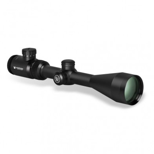 VORTEX CROSSFIRE II 3-9X50 RIFLESCOPE (1-INCH) V-BRITE
VT-CF2-31027
With long eye relief, a fast-focus eyepiece, fully multi-coated lenses and resettable MOA turrets, there's no compromising on the Crossfire II. Clear, tough and bright, this riflescope hands other value-priced riflescopes their hat. The hard anodized single-piece aircraft-grade aluminum tube is nitrogen purged and o-ring sealed for waterproof/fogproof performance.