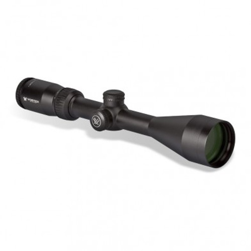 VORTEX CROSSFIRE II 3-9X50 RIFLESCOPE (1-INCH) BDC
VT-CF2-31011
With long eye relief, a fast-focus eyepiece, fully multi-coated lenses and resettable MOA turrets, there's no compromising on the Crossfire II. Clear, tough and bright, this riflescope hands other value-priced riflescopes their hat. The hard anodized single-piece aircraft-grade aluminum tube is nitrogen purged and o-ring sealed for waterproof/fogproof performance.