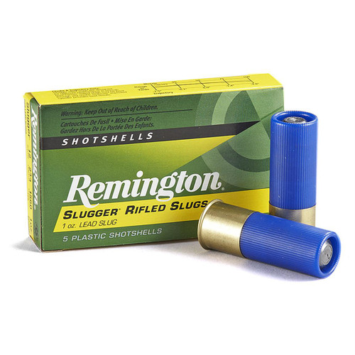 Why stake your hunt on inferior shotgun slugs? When the buck of a lifetime steps out at 150 yards, with Remington®'s Slugger Rifled Slug Loads - go ahead and squeeze the trigger! Box of 5 rounds.