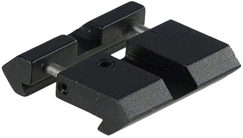 .22/Airgun Dovetail to Picatinny/Weaver Rail Adaptor
Innovative Rail Platform to Convert Most .22/Airgun Rails
Top Slot with Spring Tension Retraction/Expansion Design to Snap into Picatinny/Weaver Base
Easy Installation with Most .22/Airgun Rails, 2PCs/Set
Extremely Low Profile and Lightweight, Precision and Repeatable Alignment