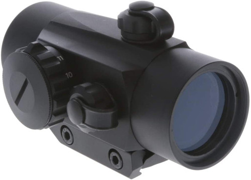 About this item
Unlimited eye relief; Wide field of view
Flip-up lens caps with lanyard system (included on all models except TG8030P)
Lightweight and easy to mount; Integrated weaver-style mounting system
Ideal for shotguns, handguns, rifles, muzzleloaders, airguns, and crossbows
Rheostat controlled 5-MOA red-dot reticle; Click windage and elevation adjustments; Includes 3V-CR2032 battery
