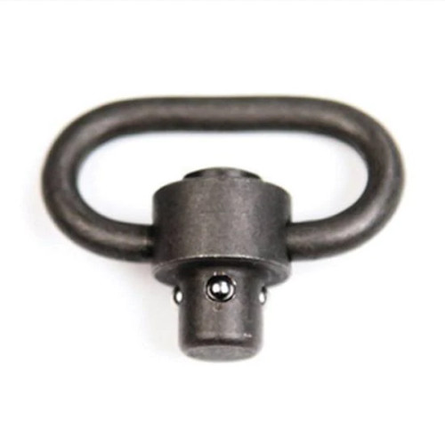 Magpul's high quality parts now include a quick detach sling swivel. Solid steel construction and a quick detach mechanism make this an ideal choice for any firearm with quick detach swivel points. Simply press a button, and lift out the swivel to detach the sling.

Push-button quick-detach sling swivel for 1-1/4" webbing, compatible with QD sling attachment points. Manganese-phosphate finished steel. Combine with MS1 Sling for dedicated two-point sling or with MS1 MS4 Adapter for two to one-point convertible sling.