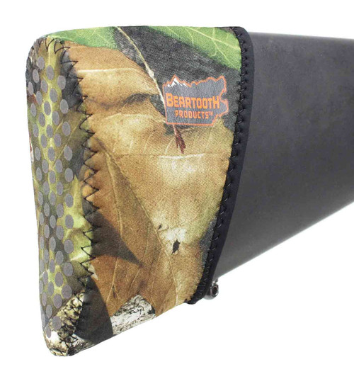 Beartooth’s Recoil Pad Kit 2.0 is by far the best way to eliminate hard-hitting recoil and properly fit your gun. The stretchy slip-on neoprene sleeve fits nearly all gunstock sizes and works excellent with both shotguns and rifles. Simply insert foam into sleeve and pull on – no more gunsmithing. Rubber backing keeps the hi-density inserts in place – which are constructed of closed cell foam, known for its exceptional high energy absorption properties. The various insert sizes can be used interchangeably to precisely achieve your desired cushioning level. Offers a superior fit and feel versus rubber slip-ons. Also great for gun fit, easily adjust length-of-pull. Another key feature in the improved 2.0 version is the angled opening, which allows for convenient swivel stud access. By reducing recoil, Beartooth’s RPK can assist in eliminating shoulder fatigue while improving your shooting accuracy. Shot after shot, the Recoil Pad Kit gets it done.