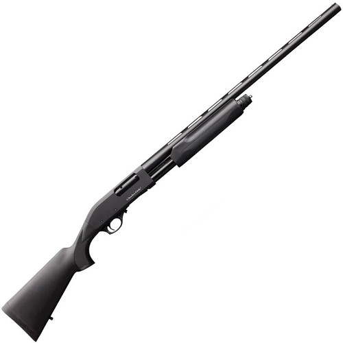 Feature & Specifications
SKU:	930.223
UPC:	8053800941310
Type of Gun:	Shotgun
Caliber:	20GA-3″
Action:	Pump-Action
Barrel Length:	26″ (660 mm)
Chokes:	Win-Choke® Thread MC-3 (IC,M,F)
Capacity:	4+1
Feed In:	Magazine Tube
Trigger System:	Single
Stock:	Checkered Synthetic LOP: 14.25” DAH: 2” DAC: 1.38”
Forend:	Checkered Synthetic
Front Sight:	Brass Bead
Safety:	Manual
Weight:	6.6 lbs
Length:	46.25″
Material:	Aluminum w/ Steel Barrel
Finish:	Black Anodized w/ Blued Barrel
Extraction:	Automatic