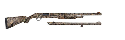 Durable and easy to maintain, these highly adaptable pump-action shotguns in two-barrel combo sets cover multiple seasons and disciplines.

Accessory Slugster® Barrel
Standard pump-action features include dual extractors, steel-to-steel lockup, twin action bars, and anti-jam elevator
Ambidextrous Safety
SKU	53270
Gauge	12 Gauge
Action Type	Pump-Action
Chamber Size	3"
Usage	Hunting / Sporting
Barrel Type	Fluted, Vent Rib
Barrel Length	24"
Barrel Finish	Mossy Oak - Break-Up Country
Choke	XX-Full, Fully Rifled Bore
Capacity	5+1
Length	43.5"
LOP	13.87"
LOP Type	Fixed
Sights	Front Fiber Optic, Adj. Rifle
Stock	Synthetic (Mossy Oak Break-Up Country)
Weight	7.5
