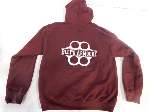 Oley's Armoury Maroon Hoodie - Large