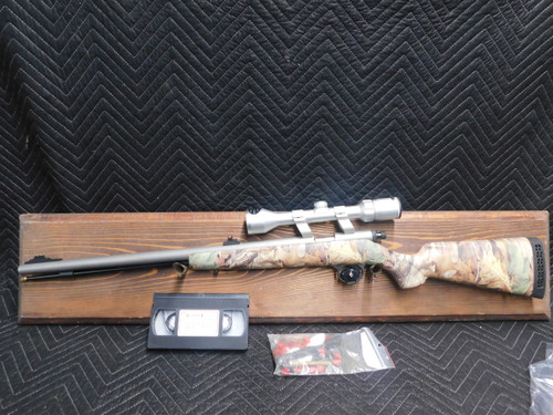 Used Knight Wolverine 209 50 Cal Inline Muzzle Loader w/Bushnell 3-9x40 + Extras