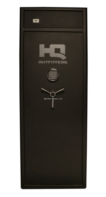 HQ OUTFITTERS HQ-SAM-16 GUN SAFE with Separate Top Safe (STORE PICK-UP ONLY)

Secure your guns and ammo with our line of STEEL SECURITY SAFE. Designed with an optimized door size, access to your guns has never been safer or easier.  Each cabinet has a configurable interior which can be adapted for guns and ammo of all types, and comes with a 4pt locking system.

Product Features:

Adjustable shelve barrel rests accommodate rifles, long guns and AR’s.
With Top Compartment
Fire-rated safe
Industry standard, 19 gauge CR.
Cam-actioned lock and key.
Exterior dimensions: 59” x 22” x 22”
Gun capacity: 16
Weight: 245 pounds approx.
Color: Flat black.
Keys: 2

Interior Features:

Top Shelf included
Standard 4-pt locking system
Adjustable and configurable shelving

IN-STORE PICKUP ONLY - No Shipping.

Note: This is NOT fire rated.