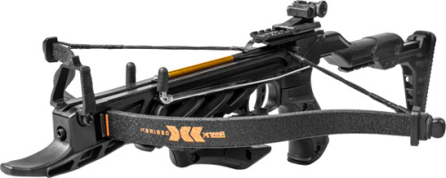 OVERVIEW
Compact, lightweight, and fun to shoot, the all-new Bear X Desire XL is a self-cocking pistol crossbow. The stock can be adjusted up to 2.5” for comfort and increased stability. With a draw weight of 60 lbs. and a velocity of 175 FPS, the Desire XL makes the perfect shooting companion for backyard target practice.

ADJUSTABLE
Adjustable stock up to 2.5” for increased stability
COMPACT
Compact design pistol crossbow with arrow speeds up to 175 FPS
EASY TO USE
User-friendly self-cocking arm, forearm grip
ACCESSORIES
Includes 3 premium bolts
DEPENDABLE ACCURACY
Engineered for top-of-the-line speed, extreme accuracy, and dependability