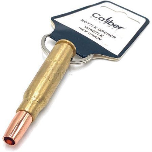 Caliber Gourmet Bullet Bottle Opener Whistle Key Chain