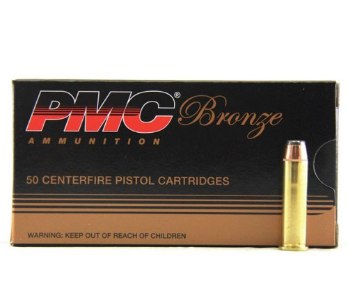 PMC Bronze Ammunition

PMC Bronze bridges a gap for target shooters or hunters who get genuine pleasure from challenging themselves, shot after shot, to become better marksman. Made of high quality ingredients, PMC Bronze is clean burning, brass cased, full metal jacket ammunition. 

Specifications:

Caliber: .357 Magnum
Weight: 158 Grain
Bullet Style: Jacketed Soft Point
Casing: Brass
Muzzle Velocity: 1471 fps
Muzzle Energy: 759 ft. lbs.
Part #: 357A