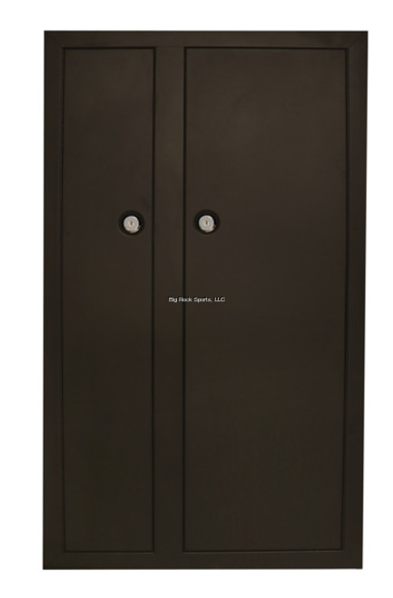 HQ Outfitters (Store Pick-Up Only) - 10 Gun Double Door Cabinet

Secure your guns and ammo with our line of STEEL SECURITY CABINETS. Designed with an optimized door size, access to your guns has never been safer or easier.  Each cabinet has a configurable interior which can be adapted for guns and ammo of all types, and comes with a 4pt locking system.

Features:

Dual-height barrel rests accommodate rifles, long guns and AR’s
Industry standard, 19 gauge CR
Exterior dimensions: 55” x 32” x 14”
Gun capacity: 10
Weight: 127 pounds
Colour: Flat black
2x Keys