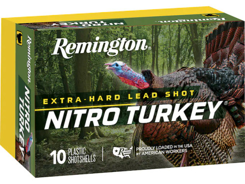 Remington Nitro Turkey 12Ga Shotshells 3 1/2″ #6, 1300 FPS – 10Rds

Remington Nitro Turkey loads use exclusive Nitro Mag extra hard lead shot that delivers the same high performance of copper plated shot at an incredible price. Loaded using a special blend of powders and the famous Remington Power Piston one-piece wad. Nitro Turkey Magnums pattern as well as copper plated and buffered loads available. In fact, 80% patterns are common with the use of super full chokes.

Specifications

Cartridge: 12 Gauge
Quantity: 10 Round
Non Toxic: No
Shell Length: 3-1/2″
Shot or Slug Type: Lead Shot
Shot Size: #6
Muzzle Velocity: 1300 FPS
Primer: Boxer
Corrosive: No
Shot Weight: 2 Ounce