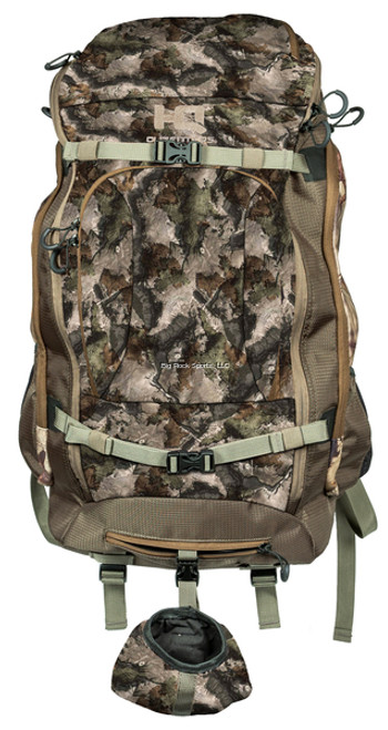 The HQ Hunter's Daypack is made with a quiet brushed tricot fabric to reduce noise while hunting and PVC backed Ripstop to ensure durability in the field. Two large main compartments allow for anything you may need over the day's hunt.  Side water bottle pockets and a front organizer pocket with daisy chain allow for quick access to your essential gear.

- Mossy Oak Terra Gila pattern
- 1460 CI/24 Liters Storage Capacity
- Hydration Compatible
- Silent Tricot Fabric Exterior
- Side Compression Straps
- Side Water Bottle Pockets