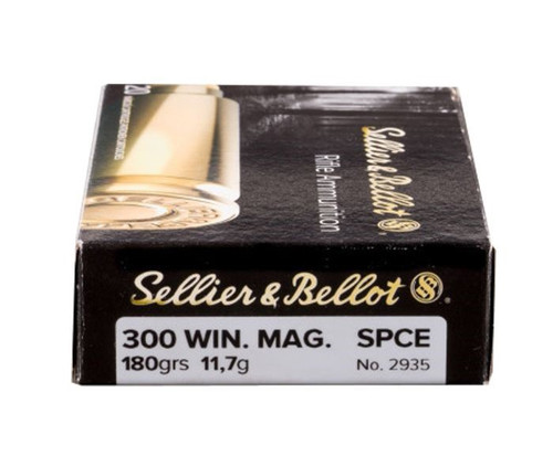Sellier & Bellot

Sellier & Bellot produces dependable, quality ammunition using only high quality components and is one of the largest ammunition producers in the world. Its ammo is used by hunters, competitive shooters, law enforcement agencies and militaries around the world. Sellier & Bellot ammunition is factory loaded, non-corrosive, boxer primed, and in reloadable brass cases. S&B brass casings rank among the best in terms of durability and strength and are often selected over other brands amongst power reloaders.

Specifications:

Caliber: .300 Winchester Magnum
Weight: 180 Grain
Bullet Style: SPCE
Casing: Brass
Muzzle Velocity: 2,936 fps
Muzzle Energy: 3,456 ft. lbs.