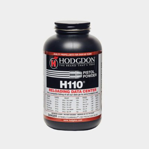 H110
H110 is the spherical powder that screams “no wimps, please!”, delivering top velocities with great accuracy in 44 Magnum, 454 Casull, 475 Linebaugh and the 460 and 500 S&W magnums. Silhouette shooters claim it is the most accurate 44 powder they have ever used.

In addition, H110 is “the” choice for 410-bore shotgun, especially among top competitive skeet and sporting clays shooters. It handles all 2-1/2-inch, ½-oz. loads, as well as all 11/16-oz. loads for the 3-inch version.