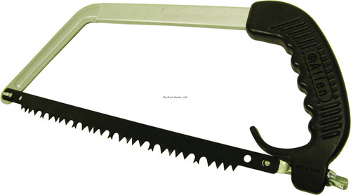 Product Details
The High Mesa Takedown Saw by Allen comes with a wood blade and a bone blade. Disassembles easily for storage in the included rugged Endura fabric case with snap closures.

Product Features
Comes With a Wood Blade and a Bone Blade
Disassembles Easily for Storage
Included Rugged Endura Fabric Case with Snap Closures