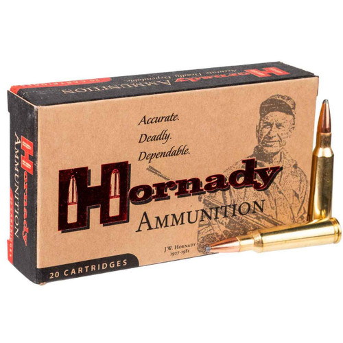 Overview
Hornady Custom 250 Savage 100gr Interlock SP Rifle Ammo - 20 Rounds - Millions of successful hunts have proven the accuracy and deadly effect of the famous Hornady InterLock, SST, InterBond and GMX bullets they load into Hornady Custom rifle ammunition.

Every round of Hornady Custom ammunition is hand inspected before packaging to ensure the highest levels of quality control. At Hornady, they manufacture Custom ammunition to give shooters and hunters the advantage of handloaded accuracy in a factory load.

 

An Industry Leader And Customer Favorite, Custom Ammunition Balances Expansion And Penetration And Is Well-Suited To Medium And Large Sized Game
Bullets With A Secant Ogive Design
Optimum Blend Of Ballistic Efficiency And Bearing Surface For Flatter Shooting And Less Drag
Specifications
Cartridge	250 Savage
Bullet Type	Interlock Soft Point
Grains	100
Cartridge Case	Brass
Muzzle Velocity	2800 FPS
Muzzle Energy	1741 FT LBS
Pack Quantity	20
Product Line	Custom
Use	Hunting
Type	Interlock Soft Point
Made In The USA	Yes